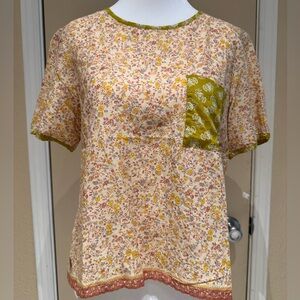 Madewell Floral Print Women's Top Size S